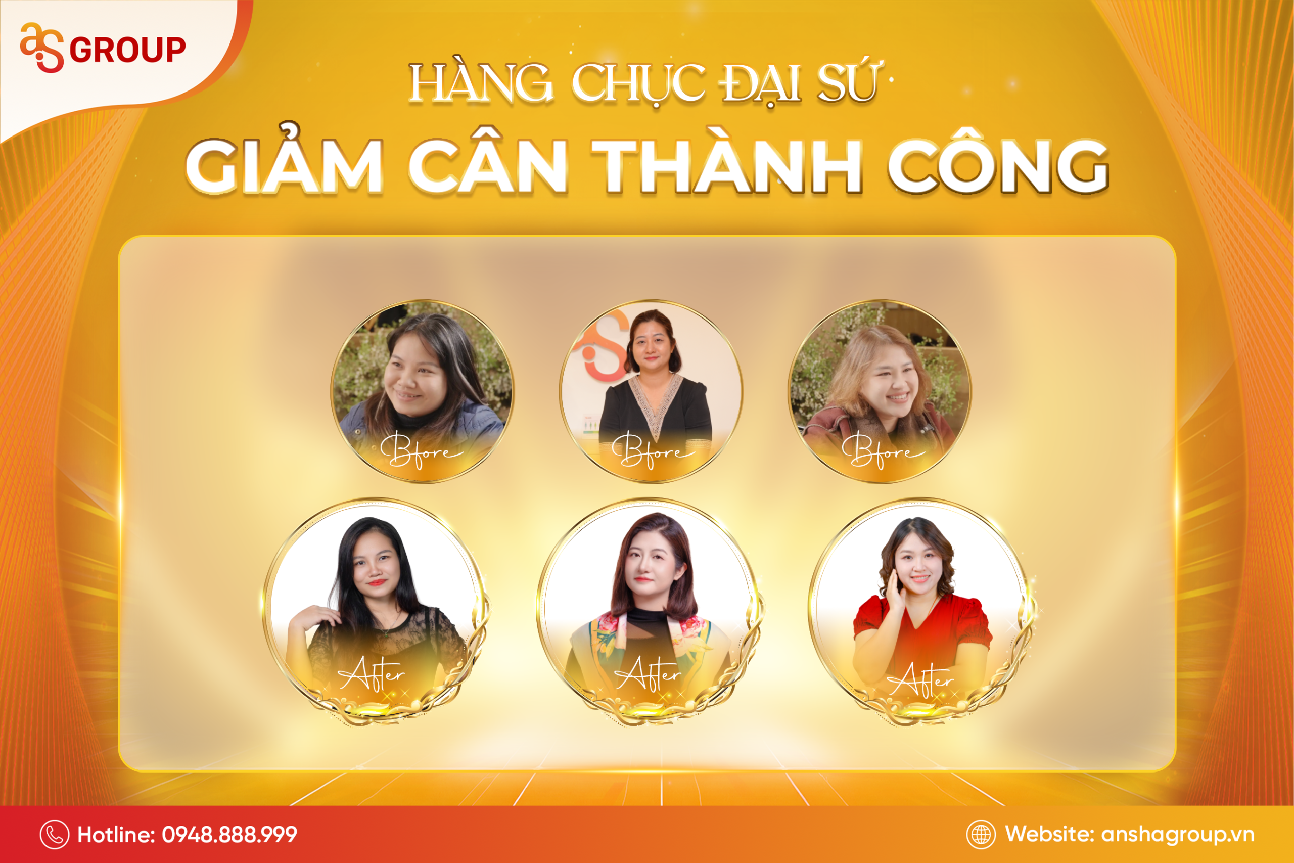 Hàng chục Đại sứ niềm tin Ansha giảm cân thành công